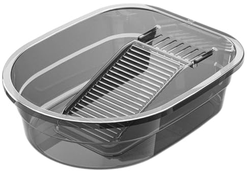 Bassin de planche à laver 17x13x5 pouces, planche à laver intégrée en PET avec crochet et coussin antidérapant, de lavage robuste pour le lavage des vêtements la main