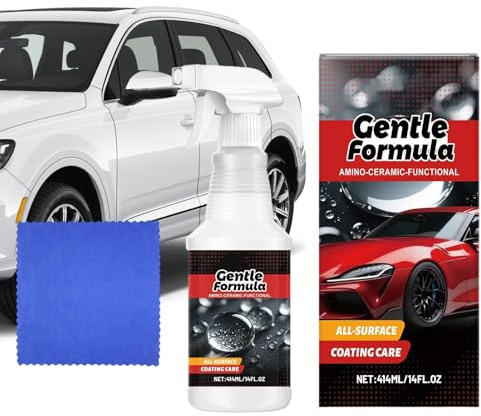 Dubbulon Revêtement Céramique pour Voitures,414 ml Revêtement Céramique Nano Auto - Rénovateur de Brillance Véhicule - Pour Réparation Protection Brillance Garniture Extérieure Moto Camion