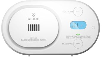 Kidde Carbon Monoxide Detector, 10-Year Battery-Powered, COBDL10