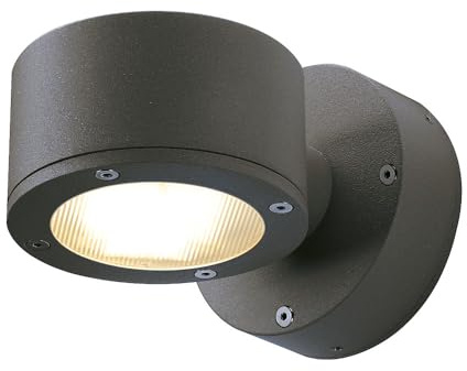 SLV Vägglampa SITRA | down-light för effektiv utomhusbelysning av väggar och entréer | LED-strålkastare, spot, vägglampa, utomhuslampa, trädgårdslampa, vägbelysning | GX53, 9 W max, EEK till B-A++