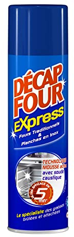 Décap'Four Express – Aérosol (400mL) – Nettoyant Four Ultra Dégraissant – Formule Avec Soude Caustique