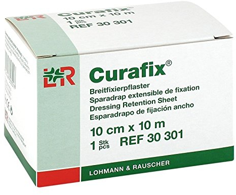 CURAFIX Fixierpflaster 10 cmx10 m 1 St