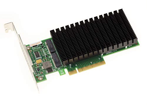 KALEA-INFORMATIQUE Scheda controller M2 PCIe 3.0 x8 per 2 SSD M.2 NVMe M Key con dissipatore, per modalità biforcazione.
