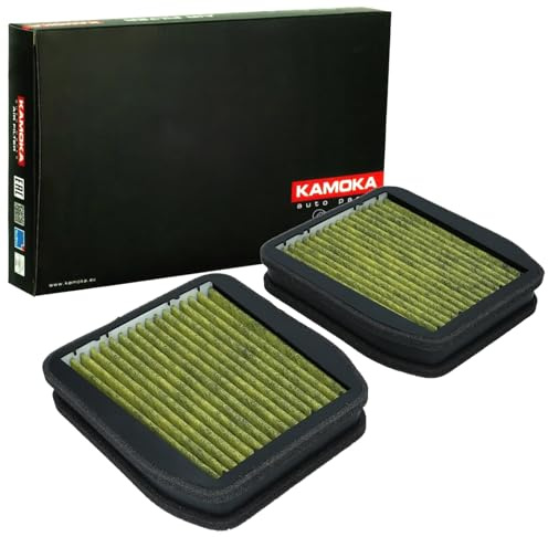 KAMOKA Kabinfilter 6080045 pollenfilter friskluftfilter aktivt kol höjd: 40 bredd: 175 längd: 202