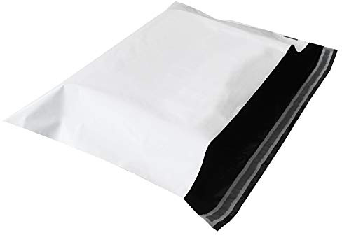 Carte Dozio - Buste flyer per spedizione, vinted, seconda mano, fai da te, antistrappo, bianche - F.to mm 485x320+50-50 pz a conf.