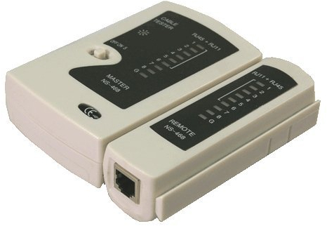 Netzwerktester - RJ11 RJ12 RJ45 ISDN Leitungstester - Cat5 Cat6 Kabeltester