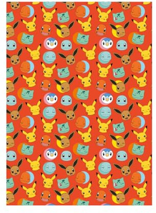 Danilo Pokemon Wrapping Paper 4m Roll Wrap Kids Gaming Gift Wrap Pokemon Gifts