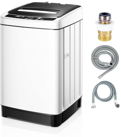 2 in 1 Compact Mini Laundry Machine Full-Automatic Washing Machine, Capacity Portable Laundry Washer & Spin Dryer For Apartments, Condos, Dorms, RV's Camping Living,A