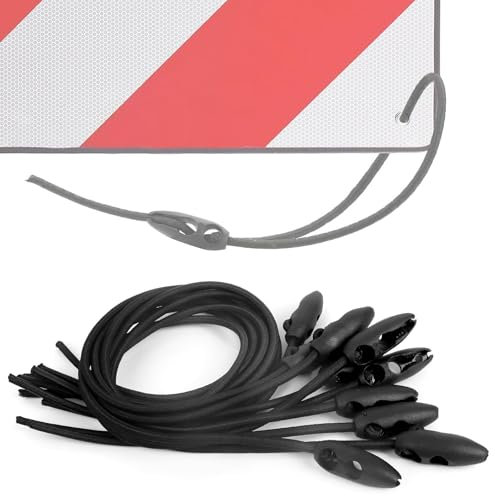 12 Pièces Tendeur de Bagages pour Panneau de Signalisation Italie et Espagne, 50cm Sangles de Porte-VéLos Longueur RéGlable, Caoutchouc de Serrage pour Panneau de Signalisation Car VéLos Motos Camping