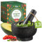 Chef Tacos Mortero Cocina De Granito, Mortero Piedra, 13 Cm, Molcajete Piedra Volcanica, Resistente, 1,3 Tazas De Capacidad, Gris