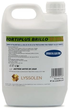 LYSSOLEN - Barniz de Poliuretano para Suelos de Madera al Agua de Un Componente - Protección y Durabilidad Superior - Resalta la Belleza Natural de la Madera (Satinado, 2 Litros)