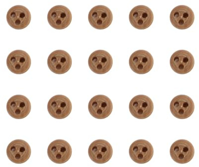 Enwye 20 Pcs Pulley Blocks Model Ship Fittings for Classical Sailing Boat Highly Detailed Ship Deadeye Model Building Kits Parts, 4mm