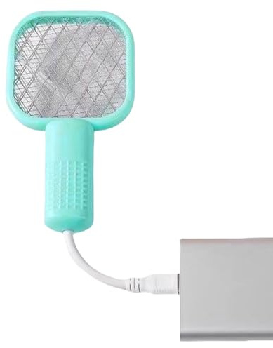 Ylnailky Racchetta Zanzare | Zanzariera Elettrica Portatile | Lampada con Griglia di Sicurezza per Interni Esterni Casa Giardino Campeggio