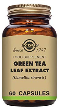 Solgar Green Tea Leaf Extract Vegetable Capsules - Pack of 60 - High Levels of Antioxidants - Promotes Heart Liver and Brain Health - Vegan, Kosher and Gluten-Free