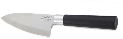 BergHoff Santokumesser Essentials (Klinge 11,5 cm, Küchenmesser für Kräuter / Zwiebeln / Gemüse, Kochmesser Edelstahl, Griffmaterial PP, breite Klinge) 1109485