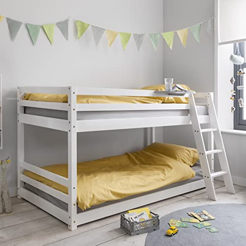 Noa and Nani - Hilda Cabin Bed with Bunk Underbed Low Midsleeper- (White)