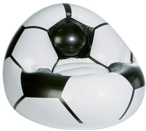 Deco Woerner Fußballsessel aufblasbar 80cm Fan-Artikel Fußball aufblasbar WM EM Partydeko
