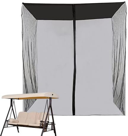 JIEBWCHA Rete Da Portico | Rete a Maglia per Altalena da Giardino - Copertura Leggera e Resistente con Protezione UV per Esterni Giardino Terrazzo