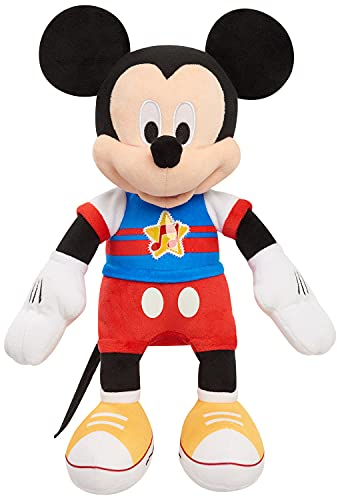 Just Play Disney Junior Mickey Mouse Funhouse Singing Fun Plüschtier mit Licht und Soundeffekten, Mickey Mouse, Kinderspielzeug ab 3 Jahren