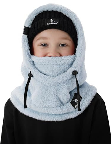 Shy Velvet Kinder Sturmhaube Winter, Warmen Skimaske Schalmütze für Jungen, Mädchen Fleece Balaclava, Multifunktional Gesichtsmaske, Winddicht Sturmmaske, Einheitsgröße