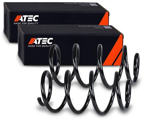 ATEC GERMANY 2x Muelle de suspensión delantero izquierdo y derecho compatible con MERCEDES-BENZ VIANO (W639), VITO Bus (W639)