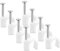 100 PCS Cable Nail Clips Steel Nail Wire Clamps Strong Round Nail Cable Clip Wire Organizing Clip For Grounding, Cables, Wires