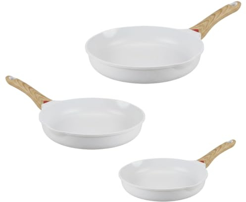 Venteo - Poele Induction Fonte Aluminium 20-24-28 CM | Ustensiles De Cuisine Polyvalents | Entretien Lave Vaisselle | Compatibilité Gaz Electrique Plaque Induction | Cuisson Homogène