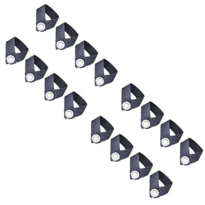 TOYANDONA Hebillas De Fijación para Toldos De Camping De Accesorios De Sostenimiento para Tiendas Y Pabellones Hechas De Material Duradero Prácticas Y Ligeras Fáciles 8 Piezas X 2