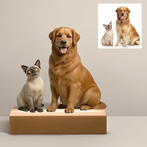 JLSKCN Figura Personalizada con Foto en Caricatura, Foto Dibujos Animados Escritorio Decoración marco Fotográfico Signo Placa, Regalo Original para Escritorio, Decoración para hogar y Oficina