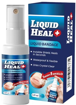 Benda liquida, spray per la cura delle ferite, adesivo sanitario impermeabile con formula ad asciugatura rapida per una facile protezione, medicazione sicura e flessibile per pelle, ginocchia, piccoli