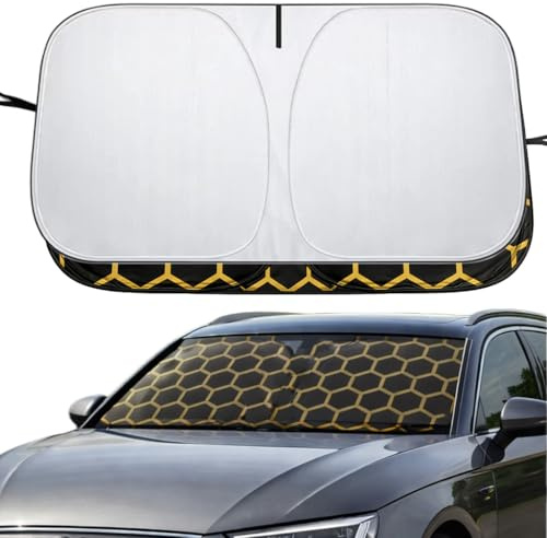 Parasole Auto Parabrezza Interno, Pieghevole, Riflettente, Protezione UV,142 * 70cm