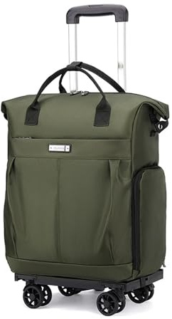 FANDARE 35 L Wheeled Business Backpack Men Rolling Convertible Laptop 4 Wheel Women Shopping Cart Grocery Trolley Bag Shopper Travel Duffle Bag Office Holdall Suitcase Daypacks