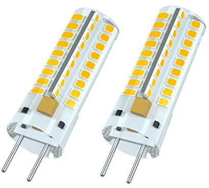 7117 GY6.35 LED Lampadina, GY6.35 / G6.35 Base, AC12V, 2.5W Sostituire 25W Lampada Alogena, Bianco Caldo 2800-3000K, Angolo di Fascio a 360°, Non Dimmerabile (Pcc di 2) [Classe Energetica A +]