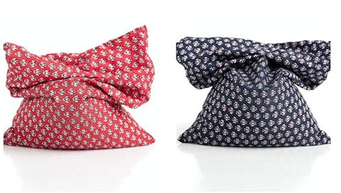 Doppelpack * 2 Hochwertige Körnerkissen * 100% Baumwolle * Bio-Weizen * Größe M (ca. 30x20cm) * Universell einsetzbar * je 750g Füllung * Schmerzlinderung * Geschenkbox