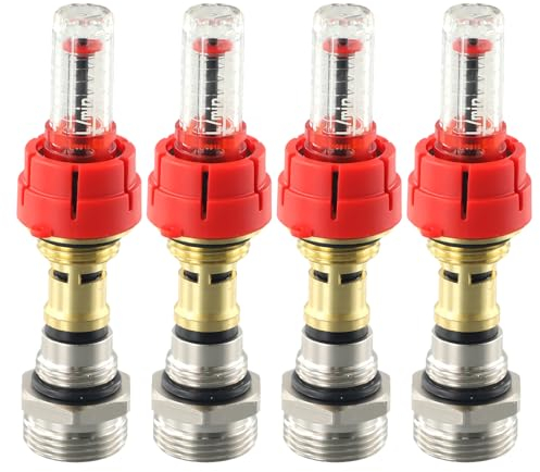 Débitmètre collecteur de chauffage au sol, régulateur de débit DN25, débits de 0 à 5 l/min, 4 pièces