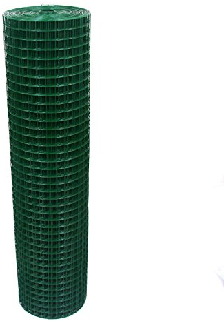 Garmix Volierendraht Grün 25x25mm Maschendraht 4-Eck Drahtgitter (100cm x25m, 1,20mm)