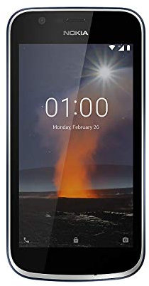 Nokia 1 4.5 Inch Android UK Sim-Free Smartphone with 1 GB RAM and 8 GB Storage (Single Sim) - Dark Blue