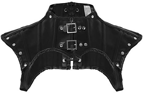 ranrann Déguisement Steampunk Accessoire Vetement Gothique Femme Cosplay Adulte Armure Medievale Costume Sexy Harnais Epaule Epaulette Punk Style Tenue Vintage S-XXL Noir Noir C S