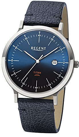Regent Herrenuhr Titan Blau BA-701