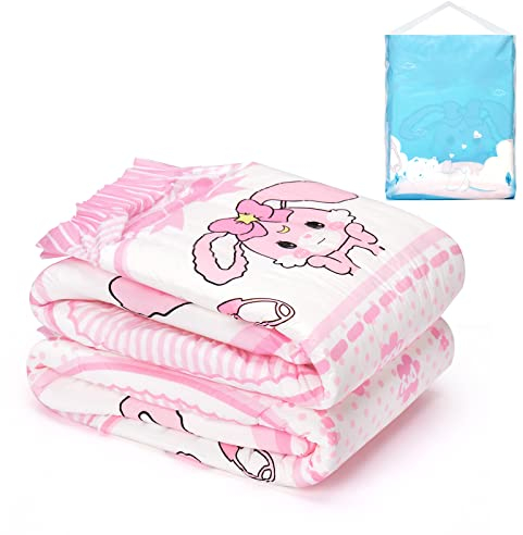 LittleForBig Erwachsenen Gedruckten Windeln 2 Stück - Baby Usagi (X-Large 121-142 cm)