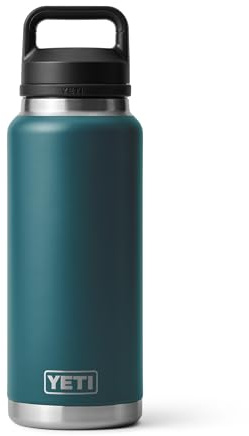 YETI Rambler 36 oz Bottle, Vacuum Insulated, Stainless Steel with Chug Cap, Agave Teal