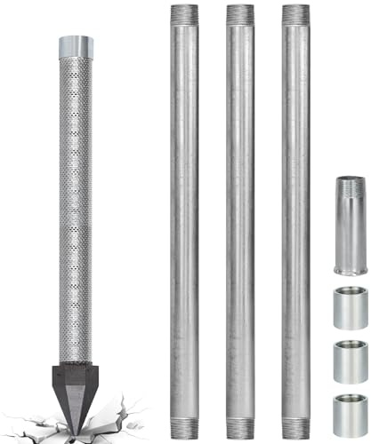 Well Drive Point Kit,1-1/4x36 Well Point + 3PK 39Drive Point Well Pipes