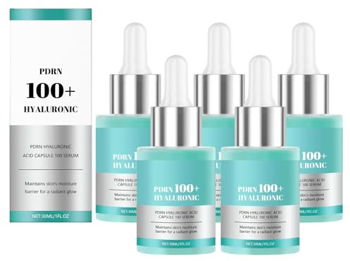 Sérum en capsules d'acide hyaluronique 100 g - Sérum hydratant anti-âge pour le visage à l'acide hyaluronique pour les ridules et les rides, hydratation intense et effet repulpant (5)