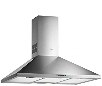CAMPANA DBP 70 PRO (EEC/EU) INOX Motor doble, D, 613m3, 55dB, 4 velocidades, pulsantes, 2 halógenas, piramidal 70cm