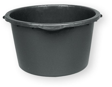 Bergin Mörtelkübel, schwarz, 90 Liter, mit Literskala