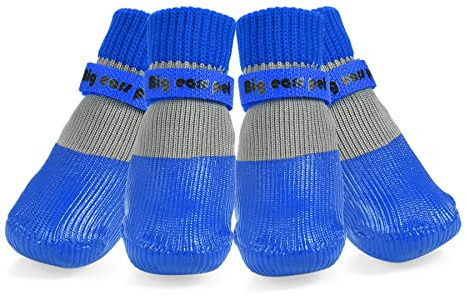 Avaner Scarpe per Cani 4Pcs,Stivali Protettivi per Cani Impermeabili e Antiscivolo,Scarpe Cane Outdoor Estive,Scarpe Cane Taglia Media/Grande/Piccola