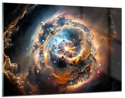 Decoracion Salon Universo Cosmos Galaxia Vidrios decorativos 120x80cm Cuadro Sobre Vidrio Moderno Cocina Cuadros Pared Impresiones Impresión en Cristal Wall Art Prints Grande XXL GAA120x80-5808