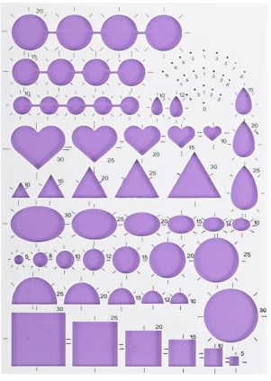 sourcing map Paper Quilling Template Board, 8.3 x 5.9 Inch Quilling Board Mould Crimper Tool for Papers Strips DIY Art Crafts, White