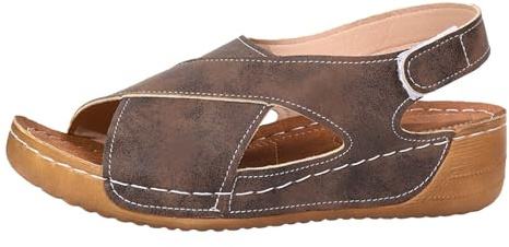 Sandalias Ortopédicas Plataforma para Mujer Zapatos Verano Cómodas Deportivas Antideslizantes Sandalia de Playa con Tacón de Cuña Zapatillas con Punta Abierta Transpirables para el Aire Libre