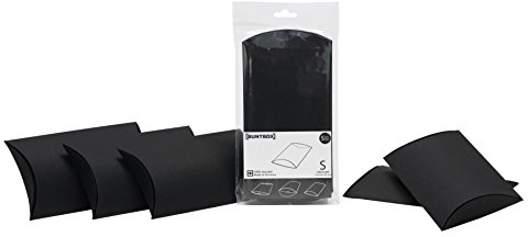 Buntbox Kissenschachtel, 5-er Colour Pack, klein, 16 x 11 x 3 cm, schwarz